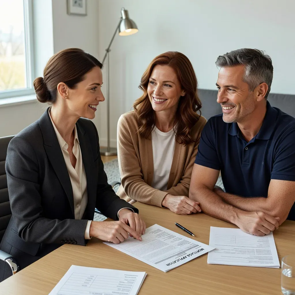 Professional mortgage advisor with clients — Forward and Reverse Mortgage Denver CO NMLS #2449910